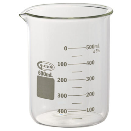 Becher 600 ml en verre borosilicaté GLASSCO